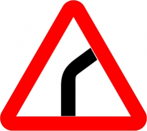 Знак Опасный поворот направо