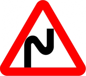 Знак Опасные повороты направо