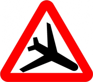 Знак Низколетящие самолеты