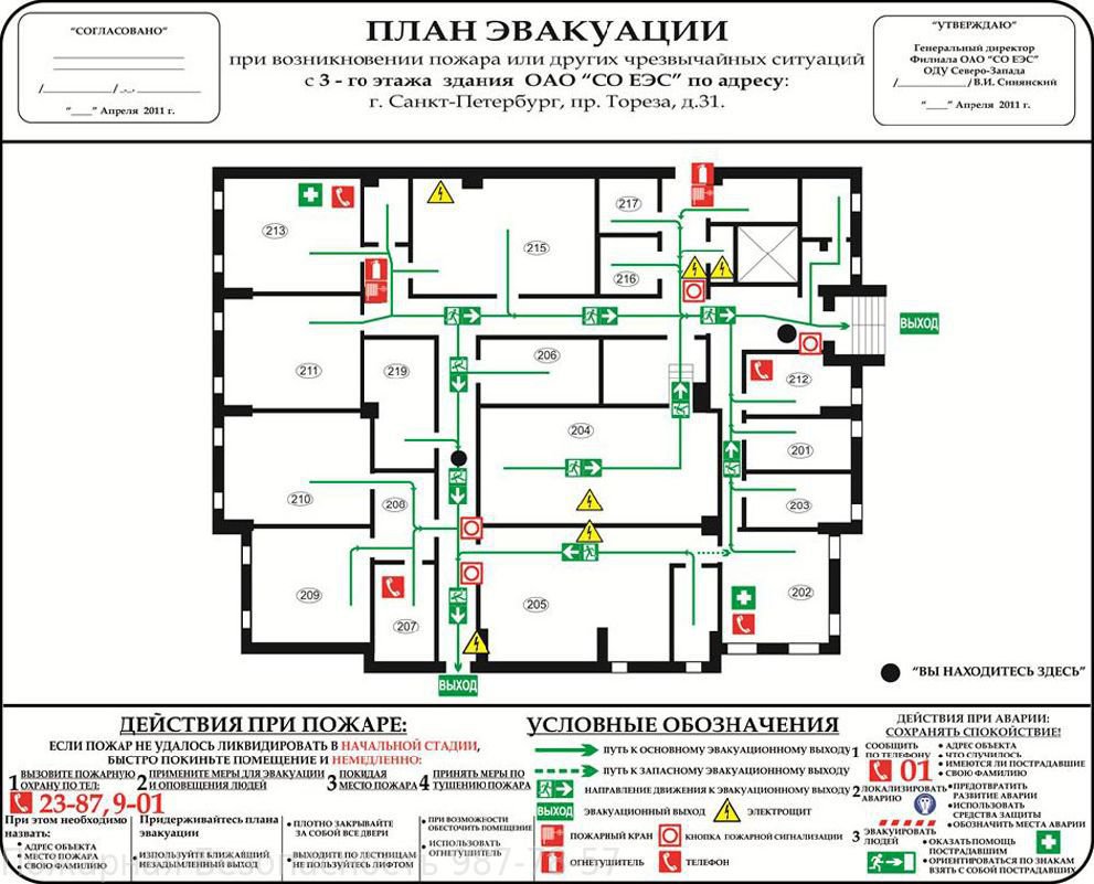 План эвакуации населения при чс