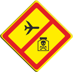 Знак Запрещено проведение авиационно-химических работ