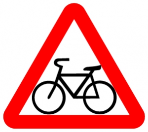 Знак Пересечение с велосипедной дорожкой