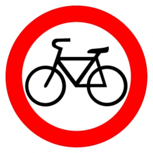 Знак Движение на велосипедах запрещено