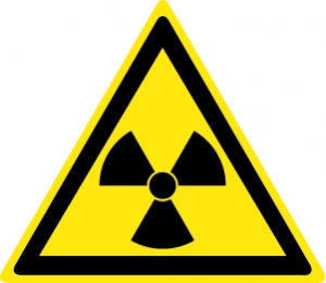 Знак Опасно. Радиоактивные вещества или ионизирующее излучение