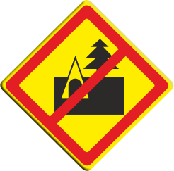 Знак Запрещена установка сезонных стационарных палаточных городов