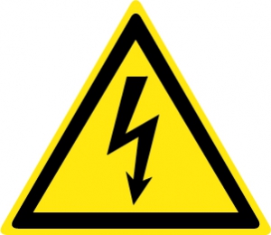 Знак Опасность поражения электрическим током!