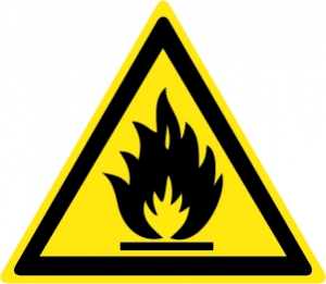 Знак Пожароопасно легковоспламеняющиеся вещества