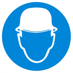 Знак Работать в защитной каске (шлеме)