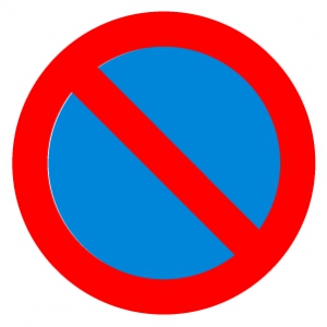 Знак Стоянка запрещена